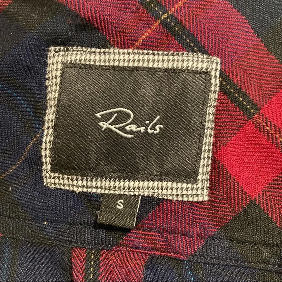 Rails Red And Blue Plaid Button Down Flannel Shirt Small - Picture 5 of 8